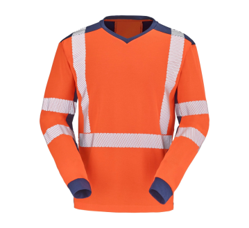 TEE-SHIRT HAUTE VISIBILITE MANCHES LONGUES CHERGUI 9T85 - CEPOVETT
