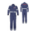 COMBINAISON 2ZIP COLACHI MARINE + LOGOS BRODERIES NON FEU DOS ET COEUR