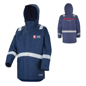 PARKA ESD ACCESS CEPOVETT MARINE + LOGOS TRANSFERTS DOS...