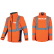 SOFTSHELL HIMALAYA ORANGE T2S + LOGOS TRANSFERTS DOS ET COEUR