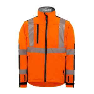 SOFTSHELL HIMALAYA ORANGE T2S + LOGOS TRANSFERTS DOS ET... 2