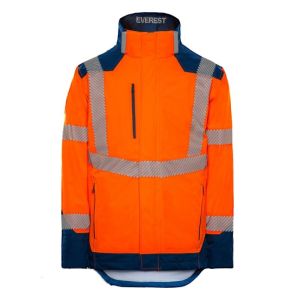 VESTE PLUIE HV ORANGE EVEREST COEUR + DOS "MP3D" 2