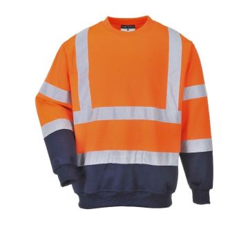 SWEAT HV B306 ORANGE/MARINE COEUR + DOS "MP3D"