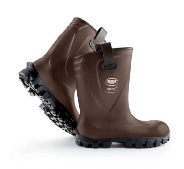 Demi-botte de sécurité normé S5 de la marque BEKINA RigliteX. Coloris brun.